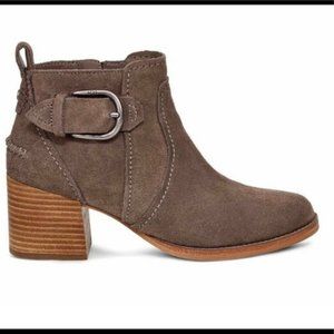 UGG Leahy Suede Ankle Boot, BROWN Size 12, NWT